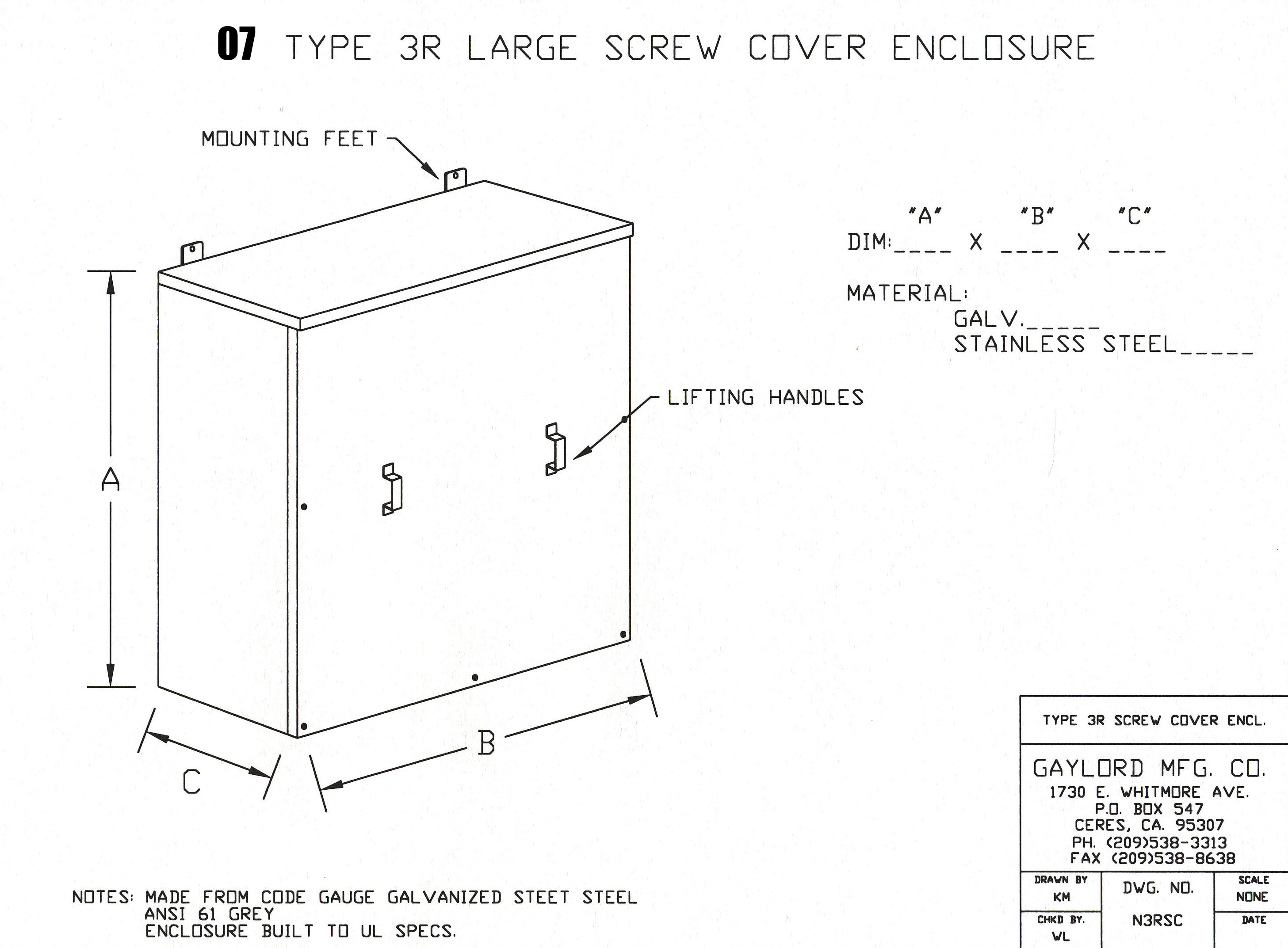 Gaylord Dust Cover for 0300 Series Hard Drive Shredders - SEM Shred